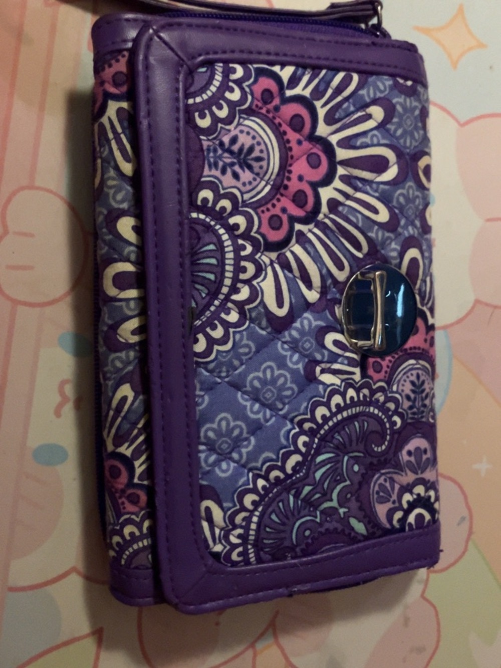 Vera Bradley Lilac Tapestry Wallet